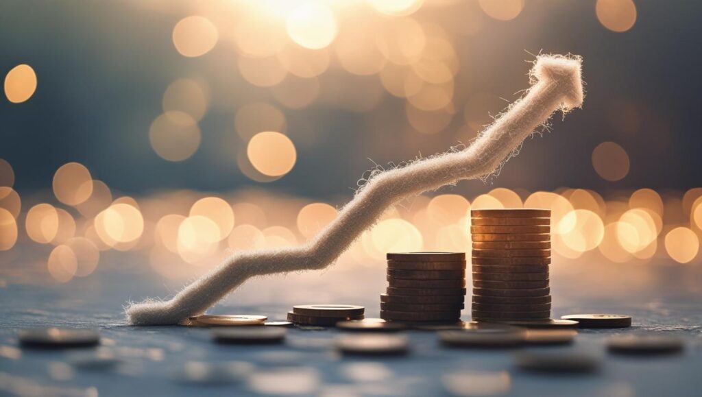 uma imagem conceitual sobre trafego pago sem textos nela algo que represente crescimento