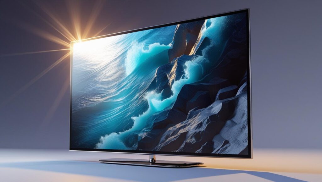 uma imagem de uma tv moderna